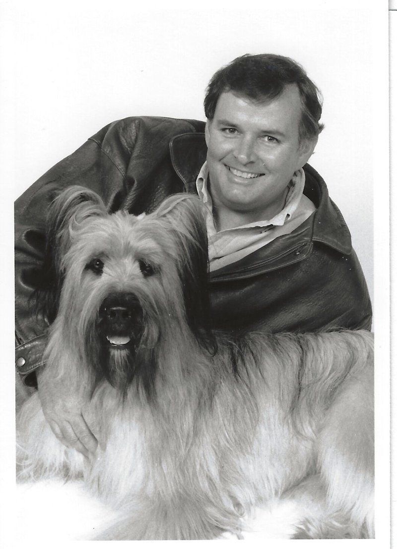 John Keane and his Briard